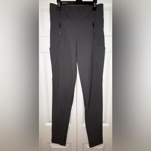 ATHLETA Women's Headlands Hybrid Tight w/ Stash Pockets dark grey size 4 Tall